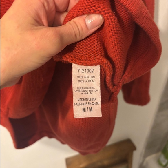 Philosophy Crew Neck Sweater Burnt Orange Medium - Picture 3 of 4